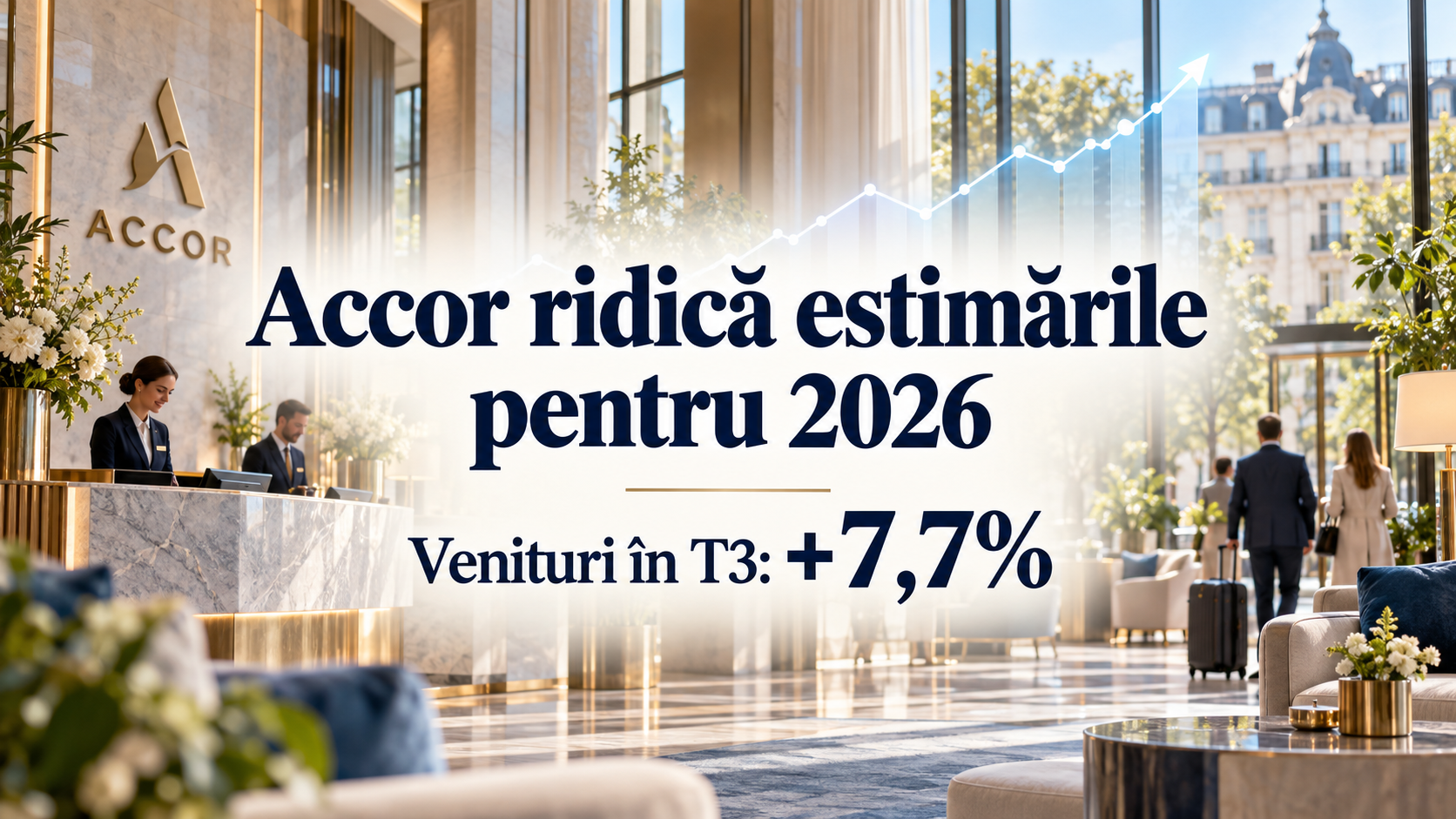 Accor revizuiește în sus estimările pentru 2026, după creștere de 7,7% a veniturilor în T3