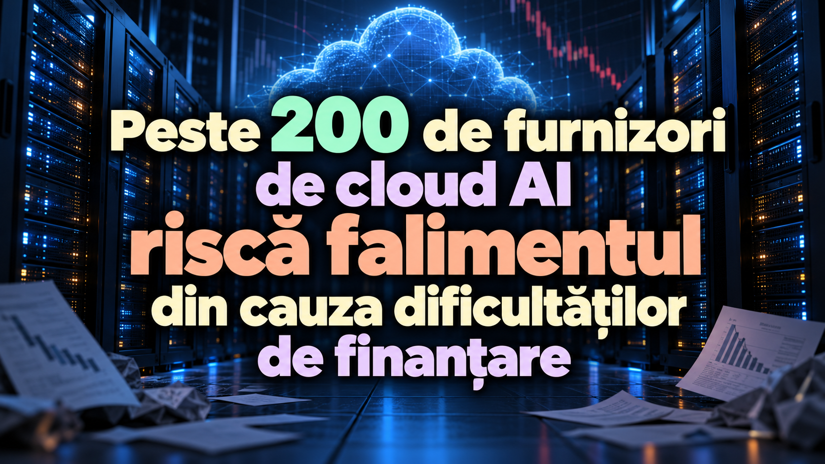Peste 200 de furnizori de cloud AI riscă falimentul din cauza dificultăților de finanțare
