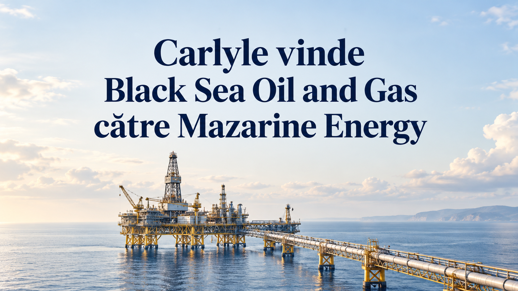 Carlyle vinde Black Sea Oil and Gas către Mazarine Energy