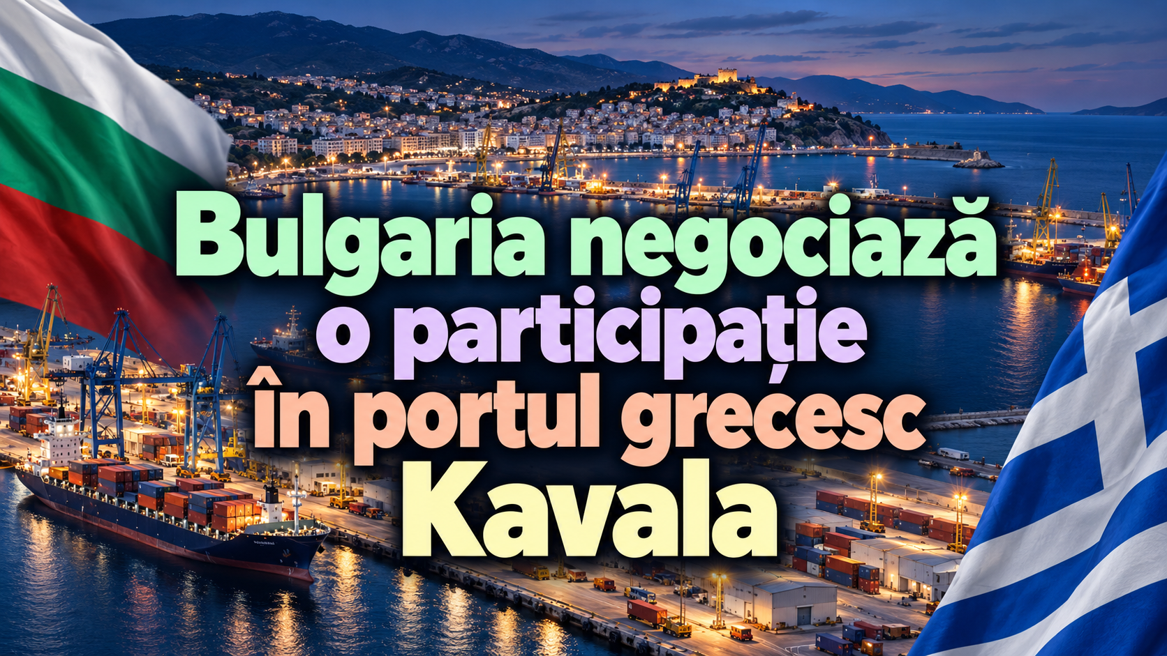 Bulgaria negociază o participație în portul grecesc Kavala