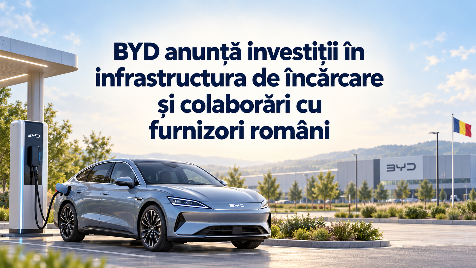 BYD anunță investiții în infrastructura de încărcare și colaborări cu furnizori români