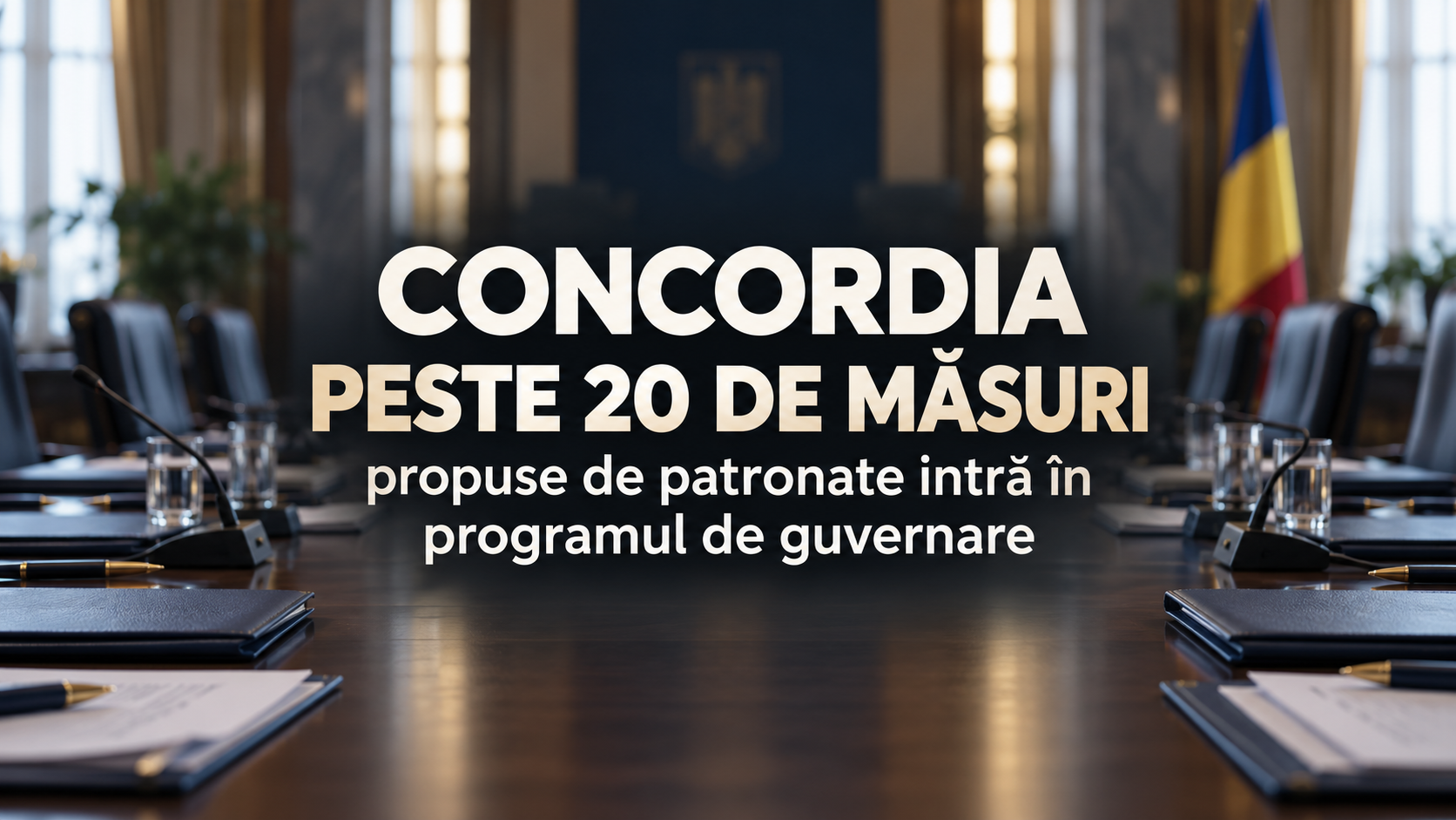 Concordia: peste 20 de măsuri propuse de patronate intră în programul de guvernare