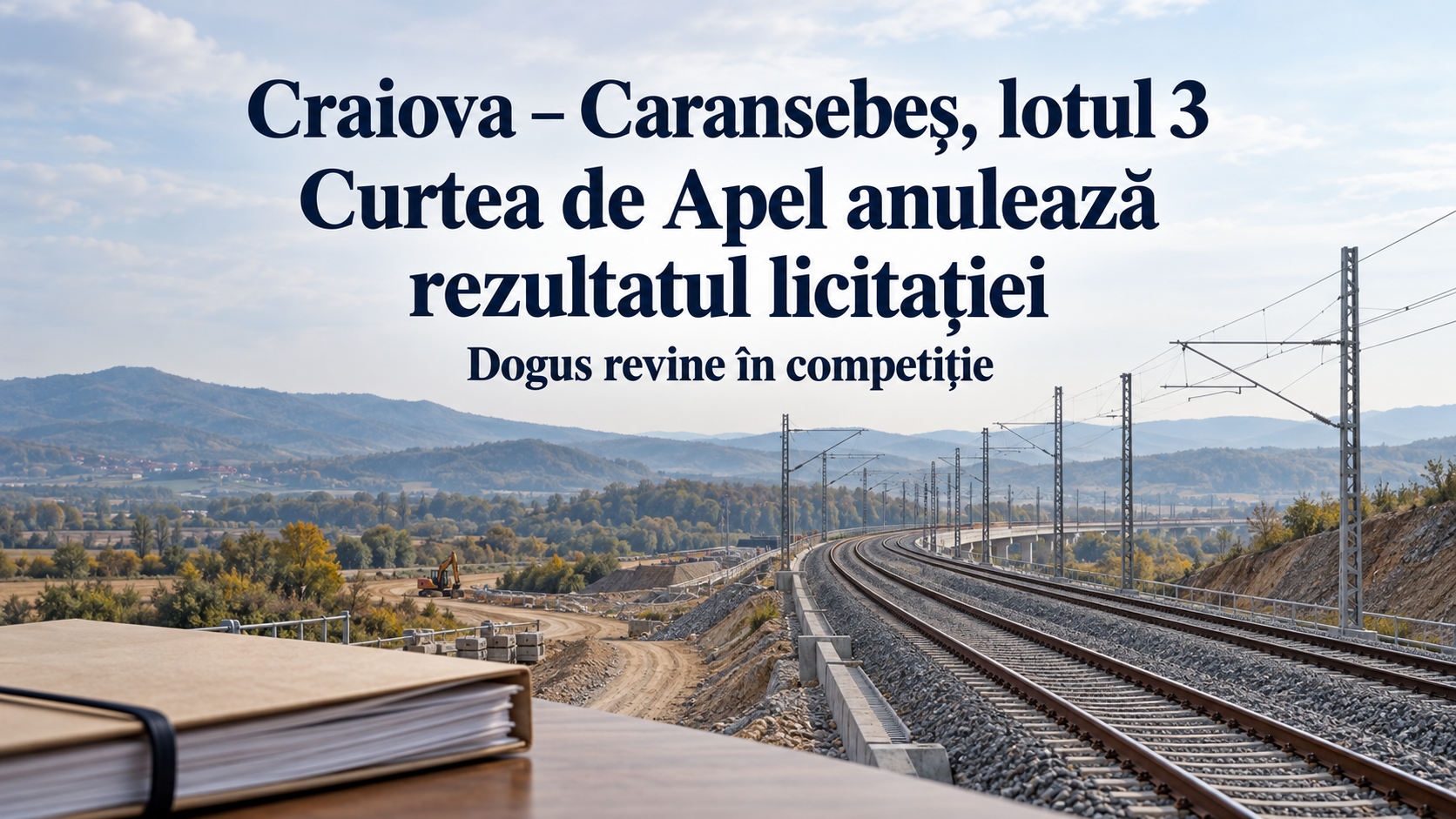 Curtea de Apel anulează rezultatul licitației pentru lotul 3 al căii ferate Craiova – Caransebeș; Dogus revine în competiție