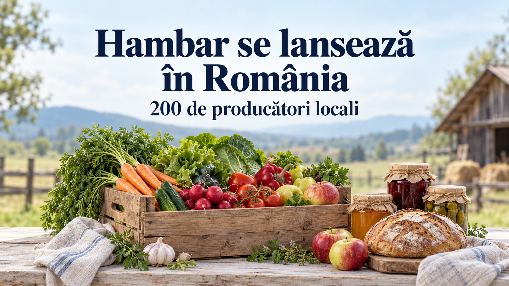 Hambar, platformă pentru produse locale, se lansează în România cu 200 de producători