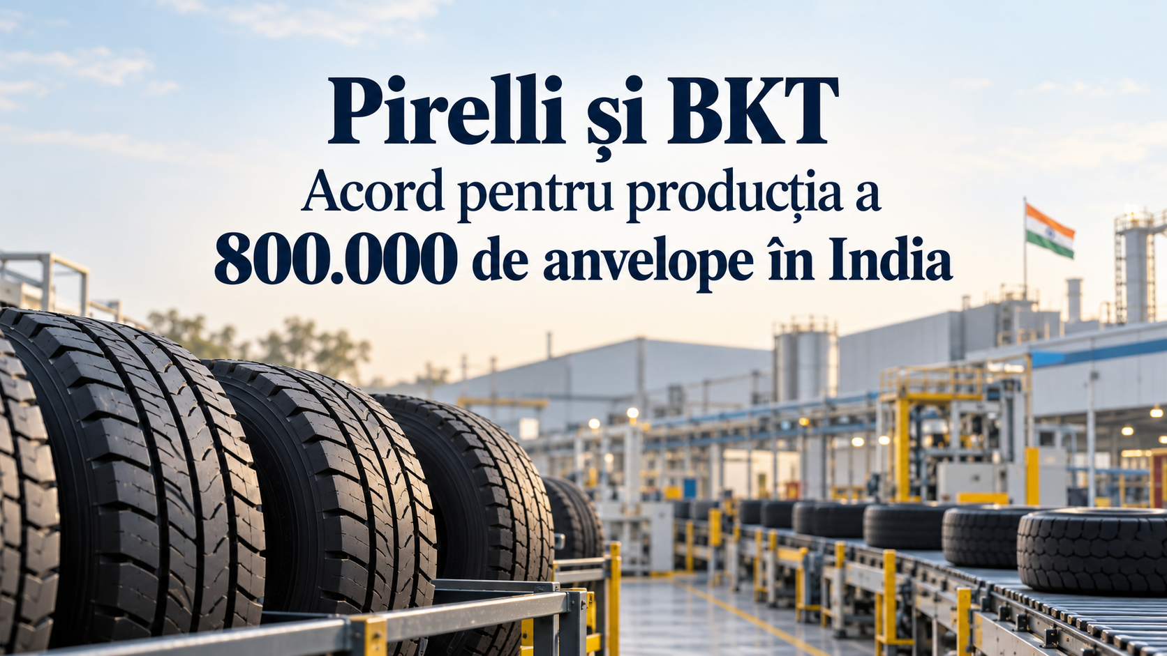 Pirelli și BKT semnează acord pentru producția a 800.000 de anvelope în India
