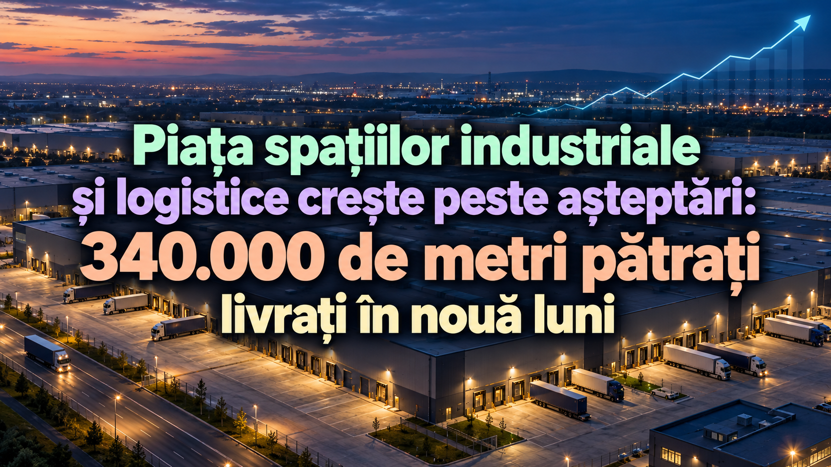 Piața spațiilor industriale și logistice crește peste așteptări: 340.000 de metri pătrați livrați în nouă luni