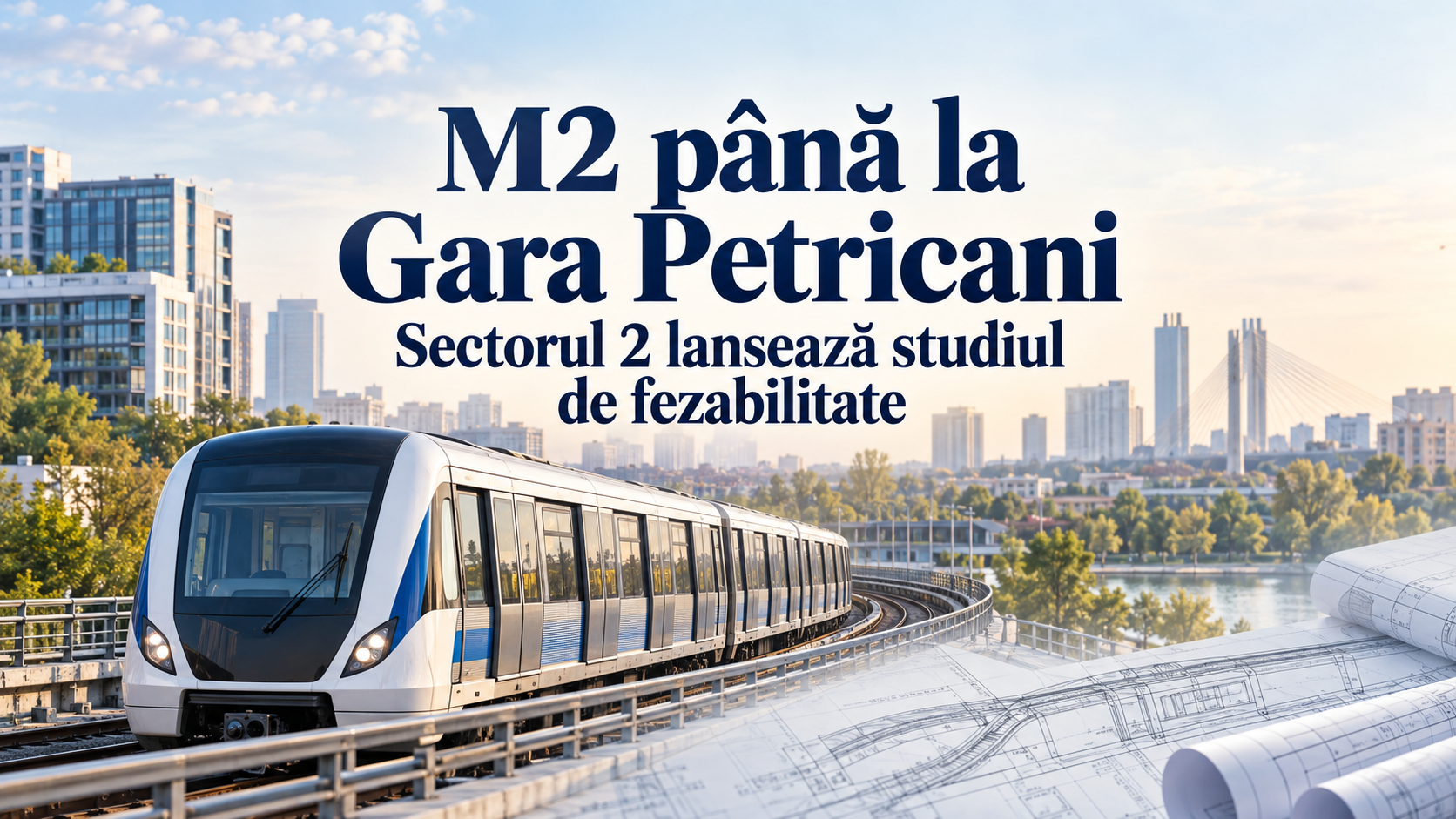 Primăria Sectorului 2 lansează studiu de fezabilitate pentru extinderea Metroului M2 până la Gara Petricani