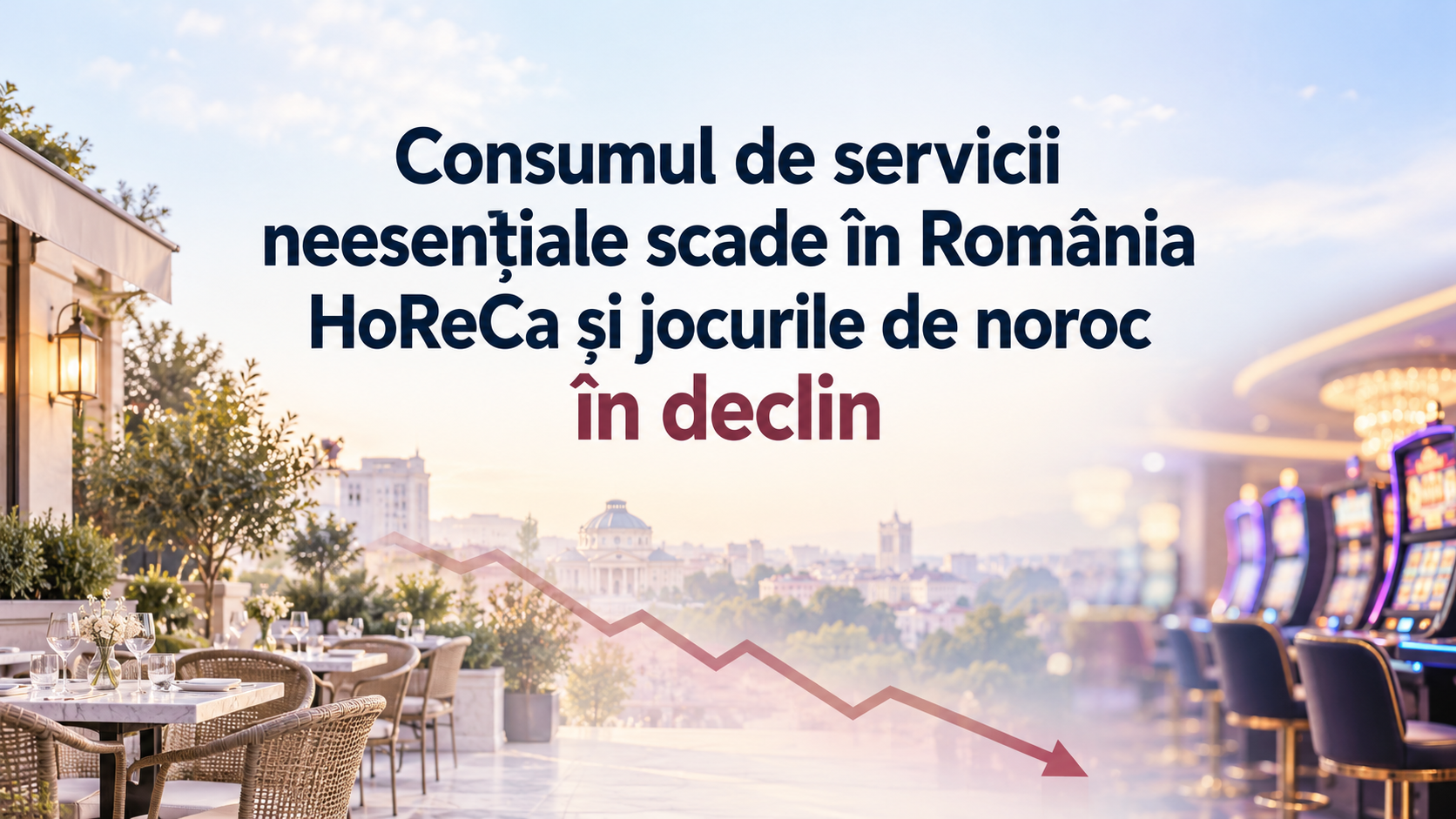 Consumul de servicii neesențiale scade în România: HoReCa și jocurile de noroc în declin