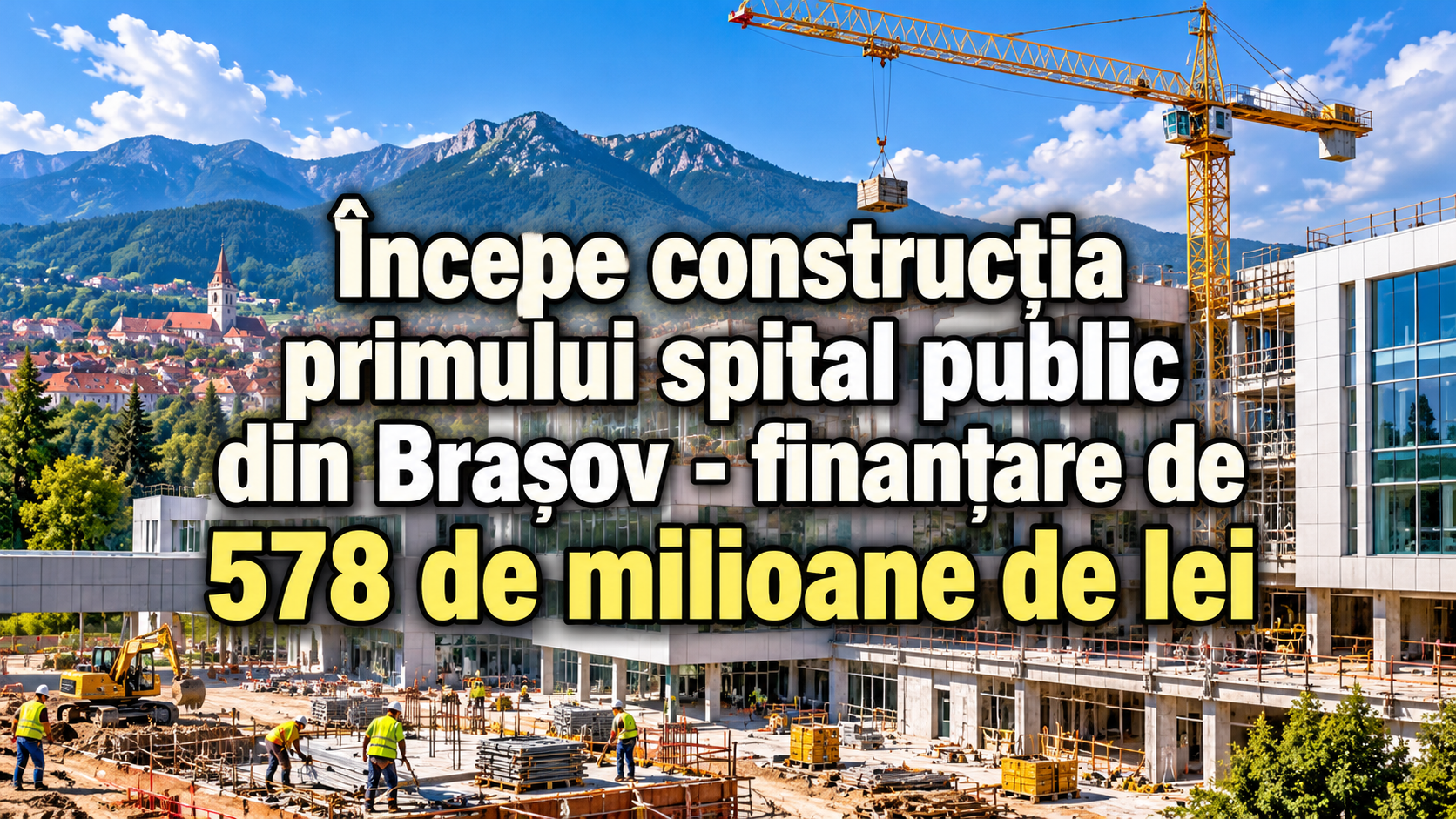 Începe construcția primului spital public din Brașov - finanțare de 578 de milioane de lei