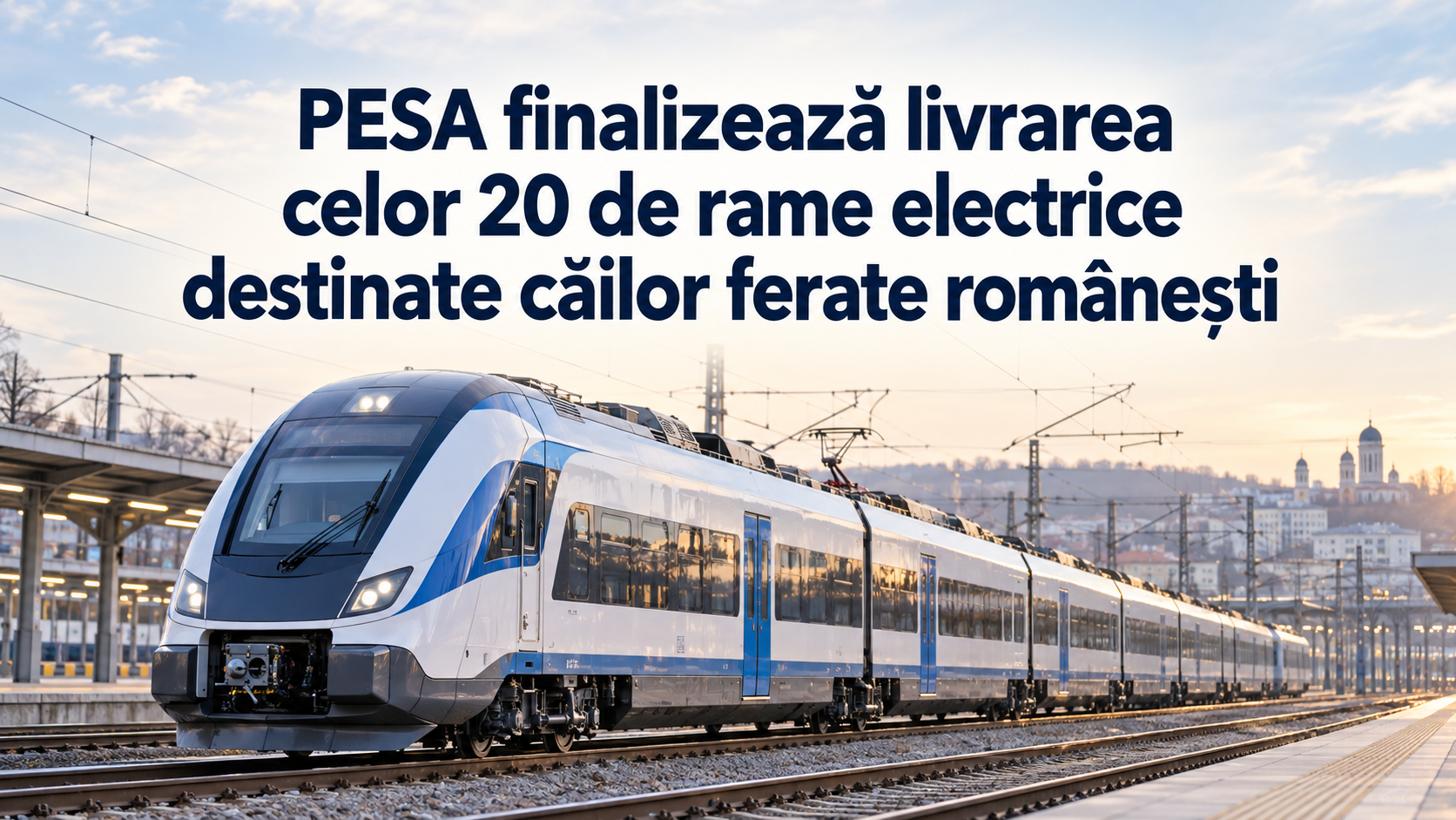 PESA finalizează livrarea celor 20 de rame electrice destinate căilor ferate românești