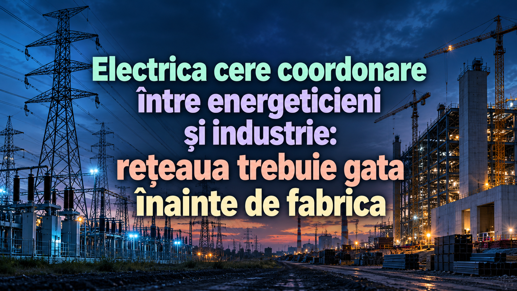 Electrica cere coordonare între energeticieni și industrie: rețeaua trebuie gata înainte de fabrica
