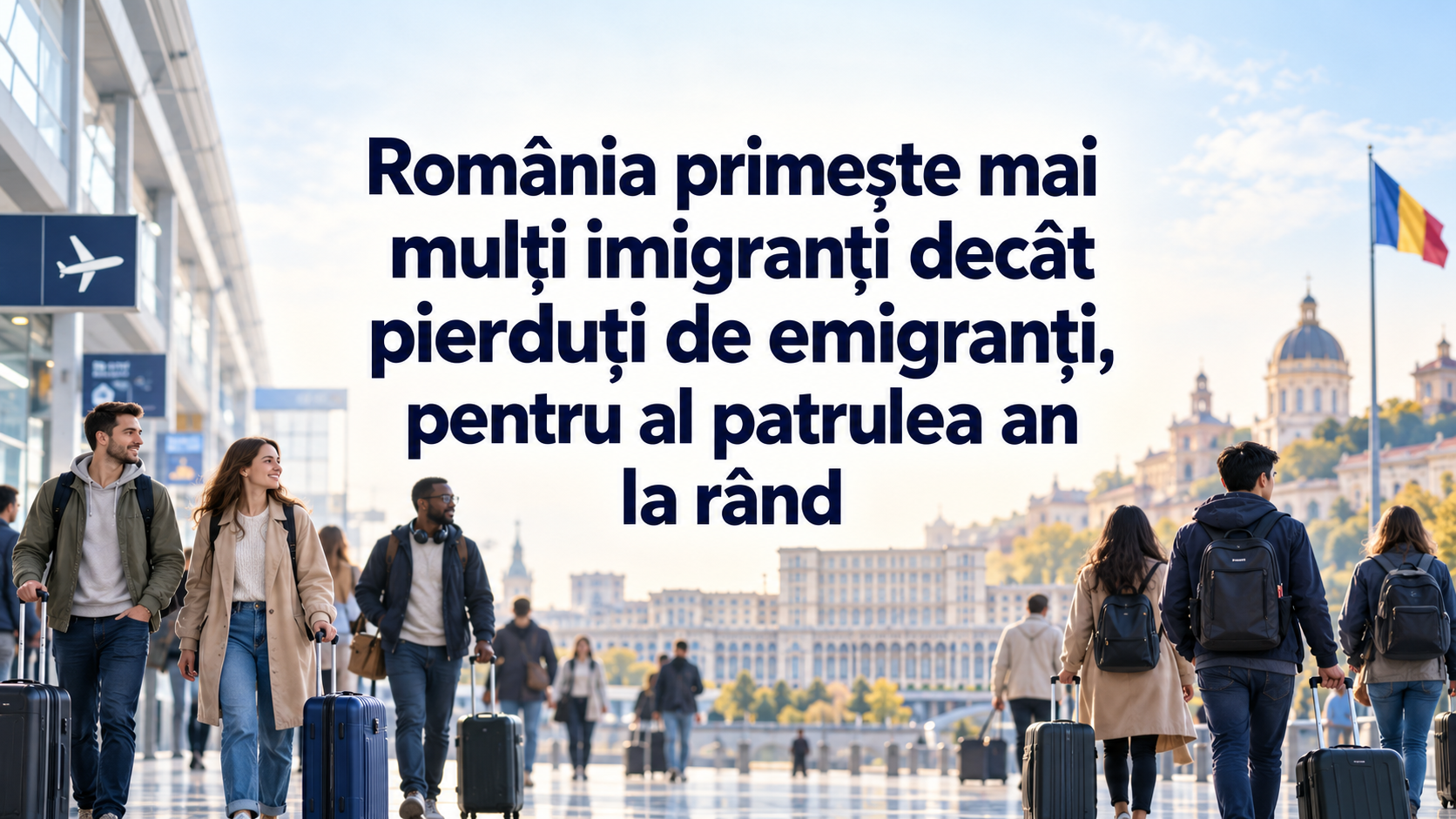 România primește mai mulți imigranți decât pleacă emigranți, pentru al patrulea an la rând