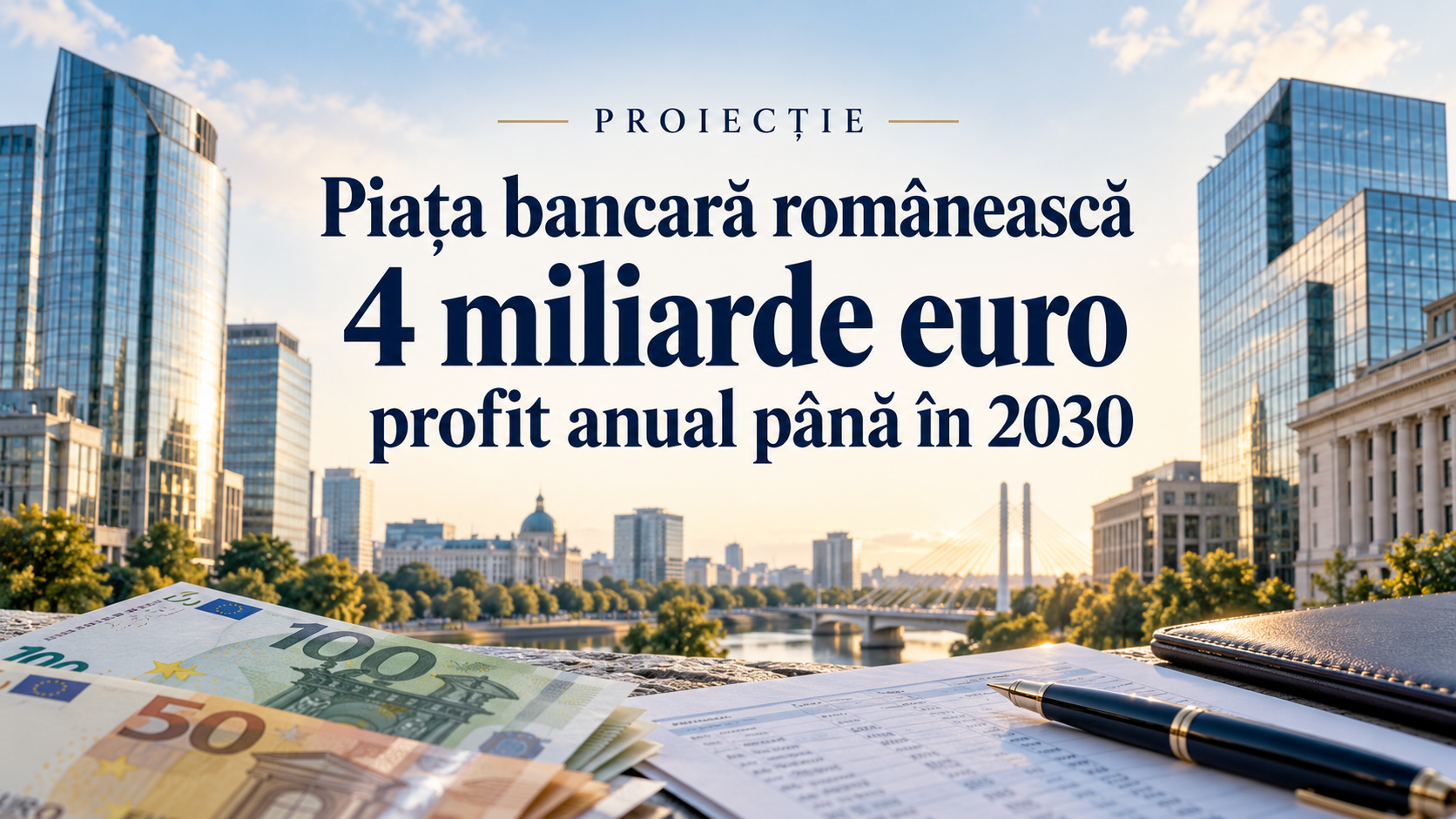 Piața bancară românească va genera 4 miliarde euro profit anual până în 2030