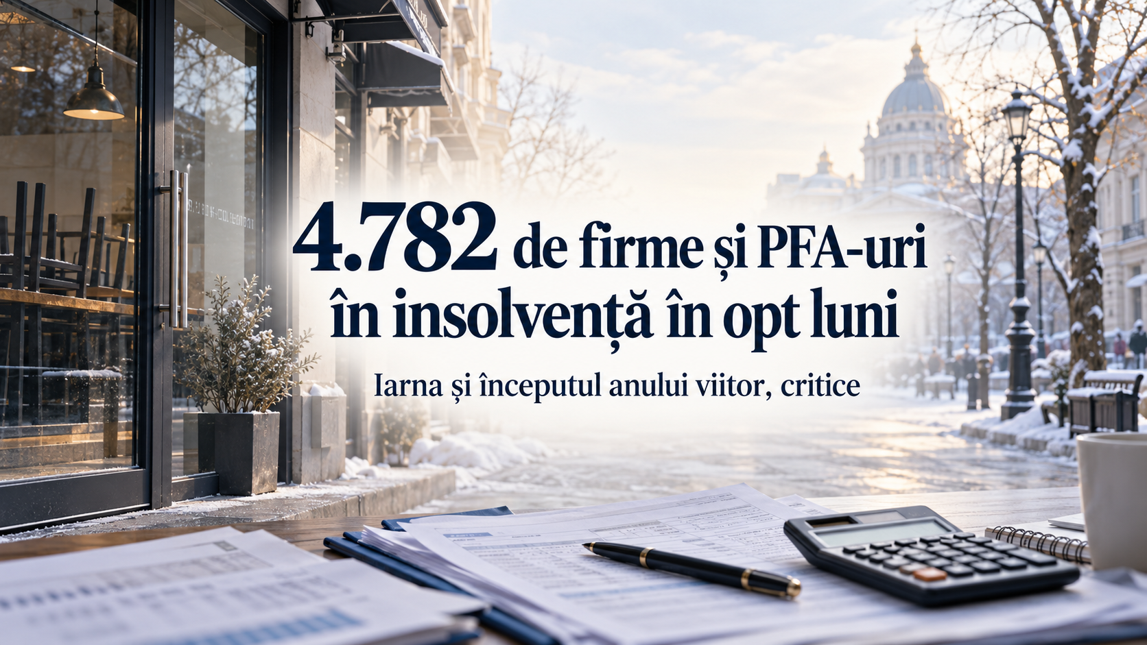 4.782 de firme și PFA-uri în insolvență în opt luni. Iarna și prima parte a anului viitor vor fi critice