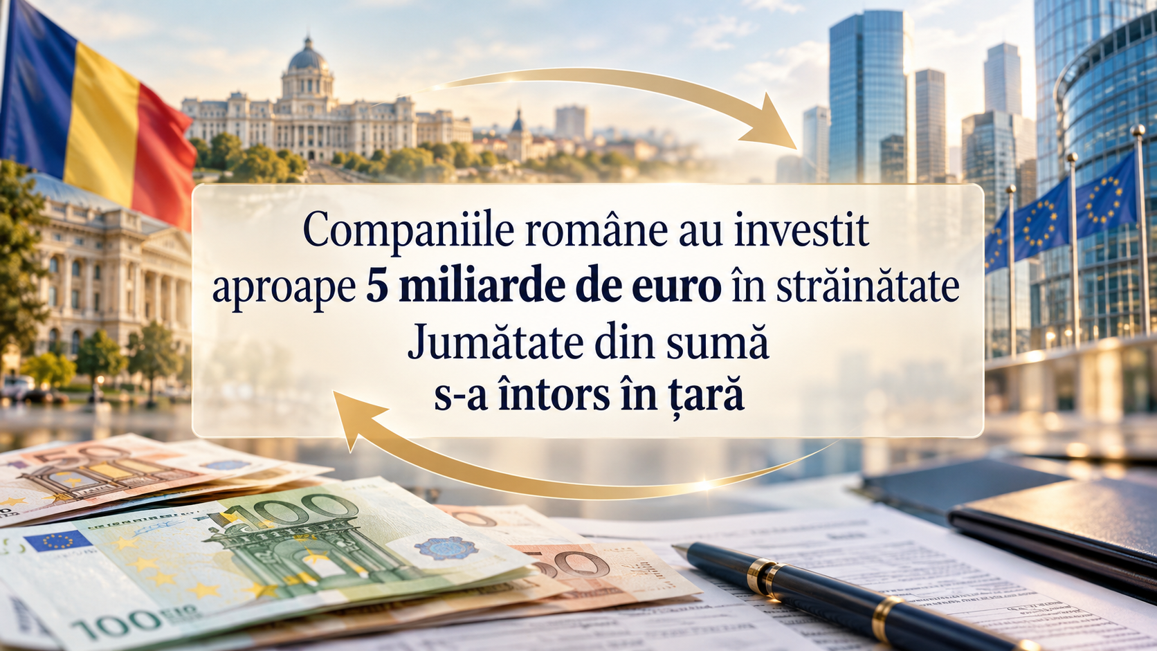 Companiile române au investit aproape 5 miliarde de euro în străinătate, dintre care jumătate s-a întors în țară