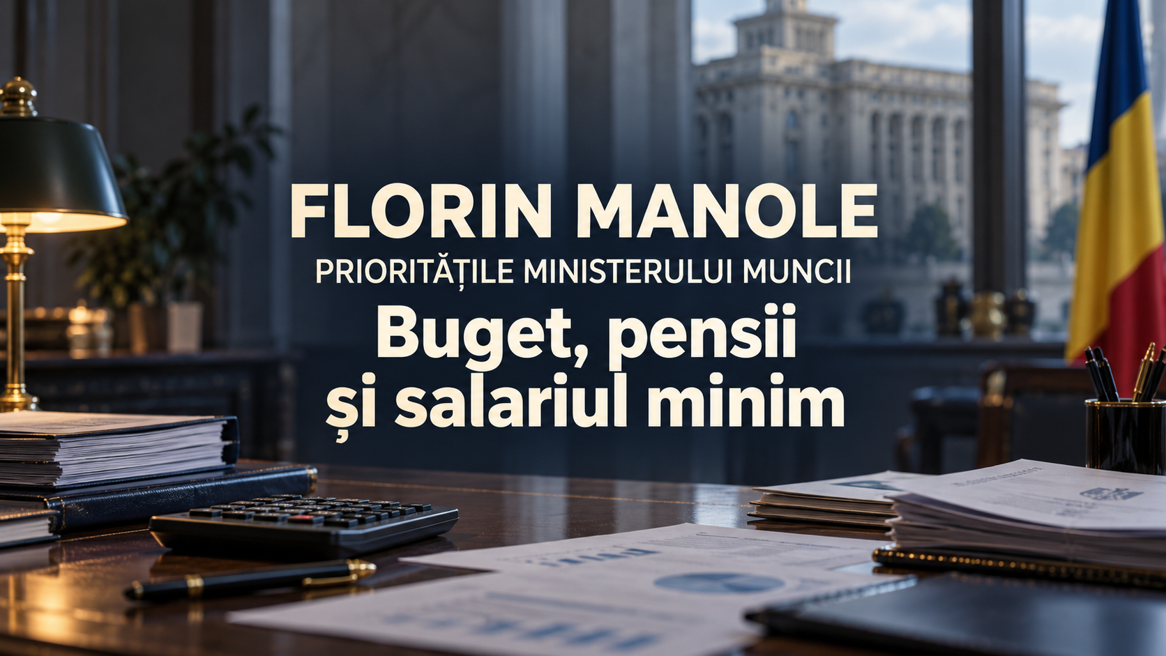 Florin Manole stabilește prioritățile Ministerului Muncii: buget, pensii și salarul minim