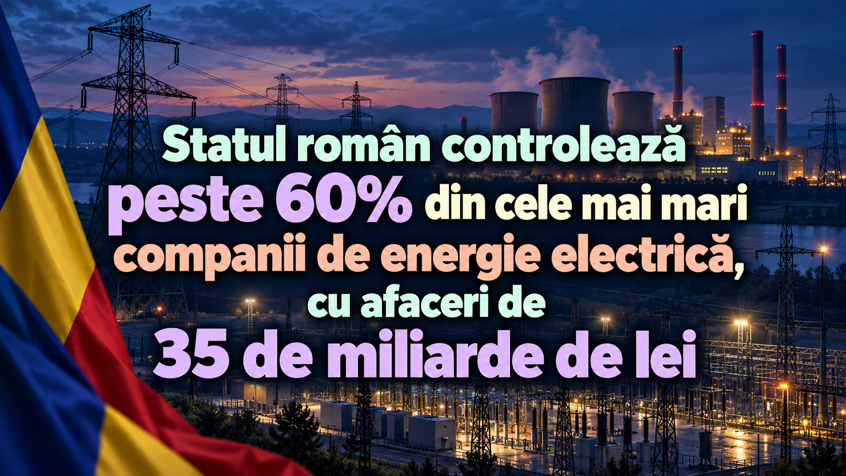 Statul român controlează peste 60% din cele mai mari companii de energie electrică, cu afaceri de 35 de miliarde de lei