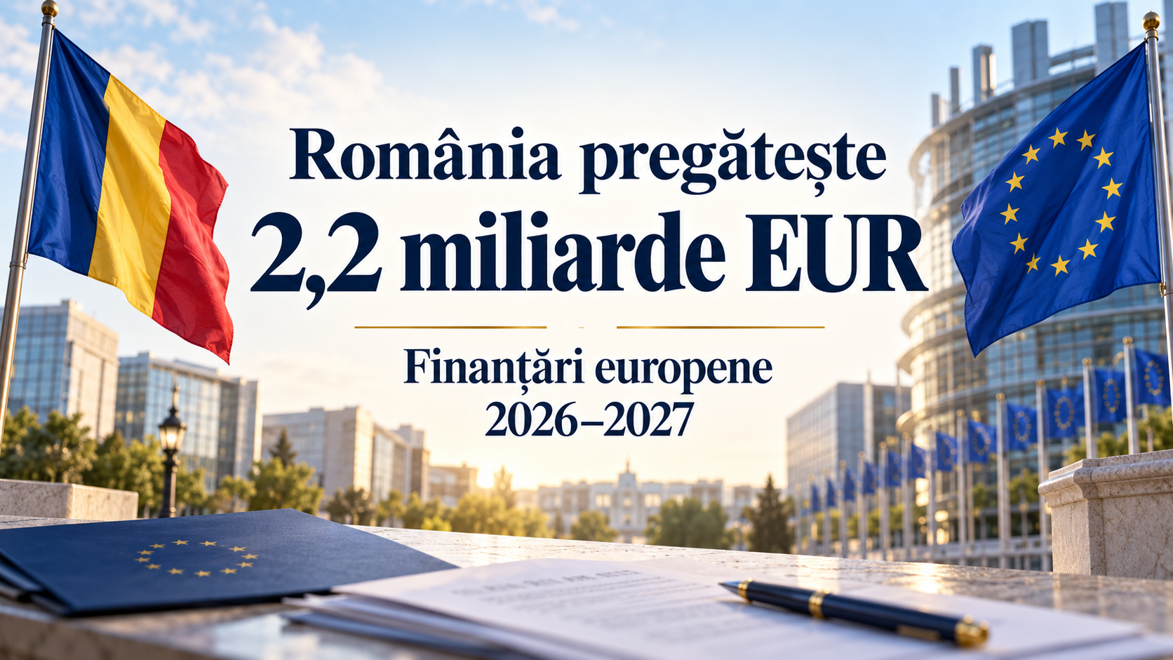 România pregătește 2,2 miliarde EUR în finanțări europene pentru 2026-2027