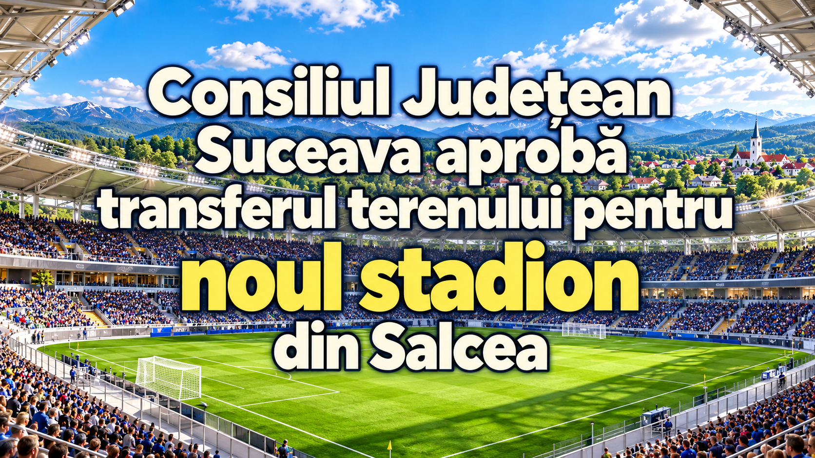 Consiliul Județean Suceava aprobă transferul terenului pentru noul stadion din Salcea